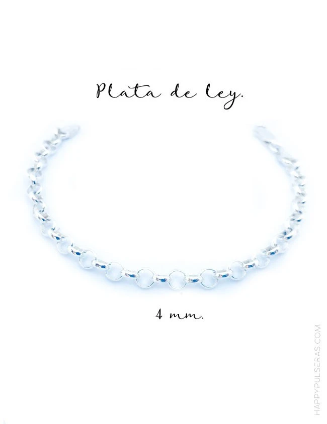 pulsera plata rolo en varios grosores. Puedes añadir medallas de plata grabadas con lo que te guste texto o foto pulsera plata rolo en varios grosores. Puedes añadir medallas de plata grabadas con lo que te guste texto o foto