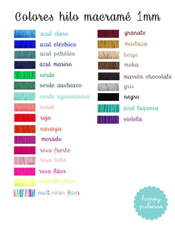 Elige el color que más te guste para tu pulsera de árbol de la vida de happypulseras