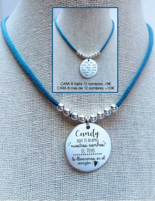 Regala a tu maestra una medalla de plata personalizada con una dedicatoria molona. Te lo hacemos en Happypulseras.