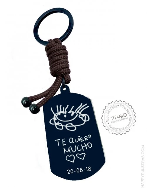 Llaveros personalizados ideales para regalar, muchas formas y colores. Con grabados especiales en Happypulseras