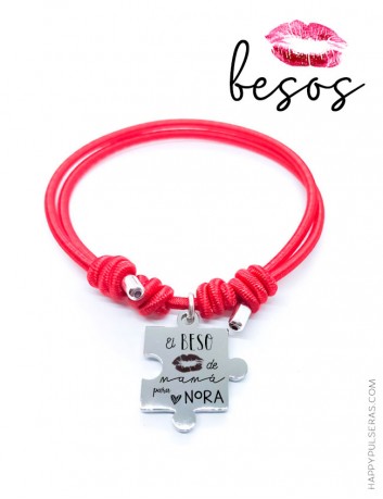 LLeva el beso de tu mamá grabado en la pulsera para siempre... ♥ Happypulseras