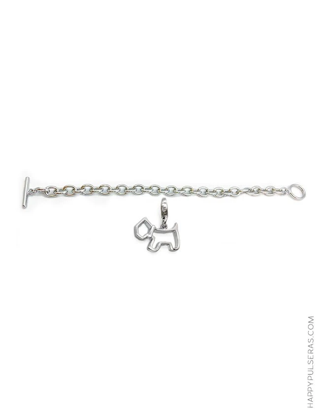 Pulsera de acero con westwing de abalorio colgando- en Happypulseras Pulsera de acero con westwing de abalorio colgando- en Happypulseras
