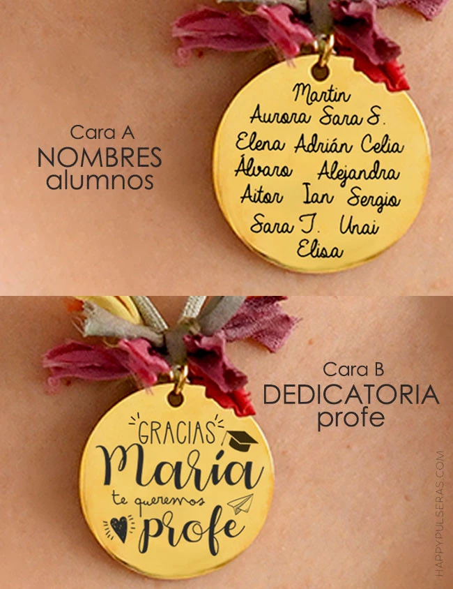 Recuerdos para graduación para los profesores- medallas dedicadas para los maestros- happy joyeria online Recuerdos para graduación para los profesores- medallas dedicadas para los maestros- happy joyeria online
