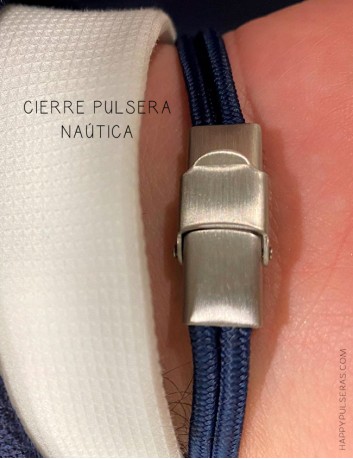 Cierre de la pulsera naútica, ajustable a la medida de la muñeca que necesites. Happypulseras