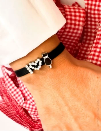 Pulseras negras personalizadas para Halloween - Happypulseras