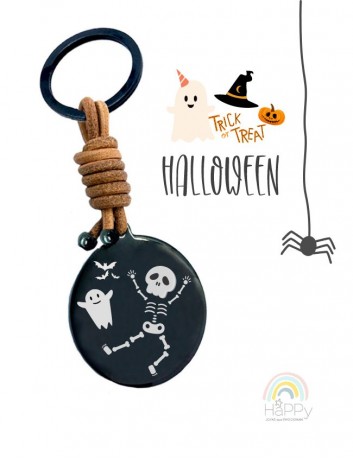 Diseños de llaveros grabados con motivos de Halloween - En especial para ti- happypulseras