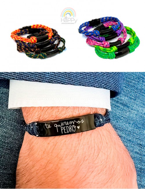 Regala una pulsera personalizada, elige el color que quieras y te la personalizamos como te guste