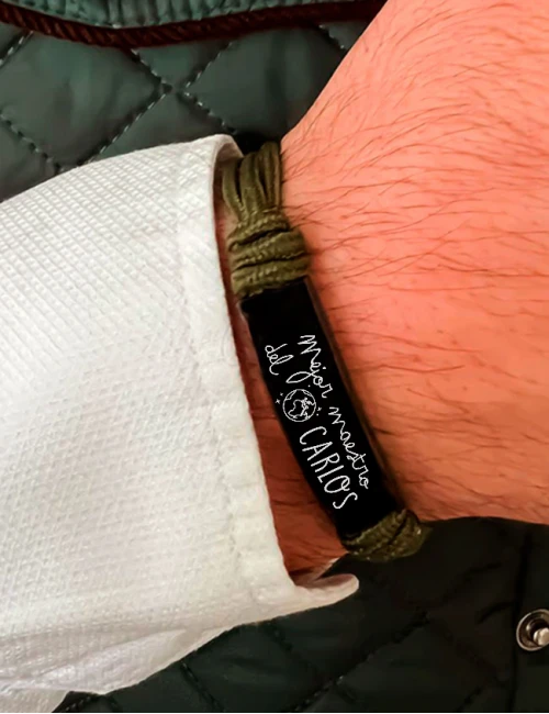 Pulsera personalizada náutica con diseño para profes