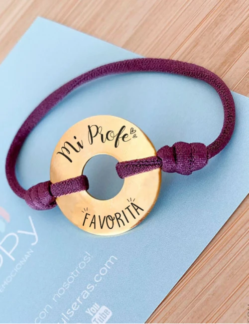 Grabamos la frase que quieras en esta original pulsera de acero inoxidable