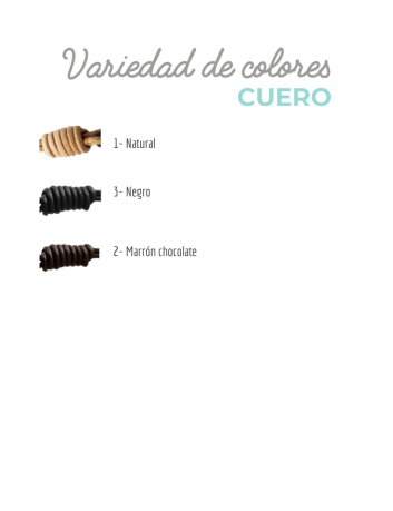 Variedad de colores de cuero