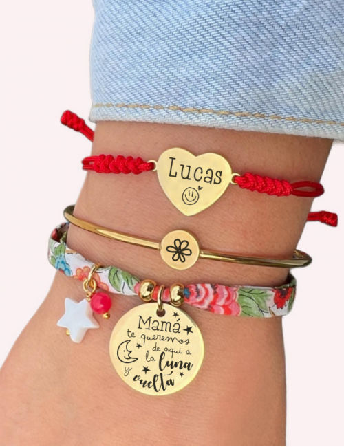 Pack de tres pulseras preciosas, especial para el día de la madre
