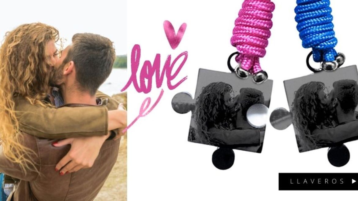 Llaveros puzzle personalizados con foto para pareja